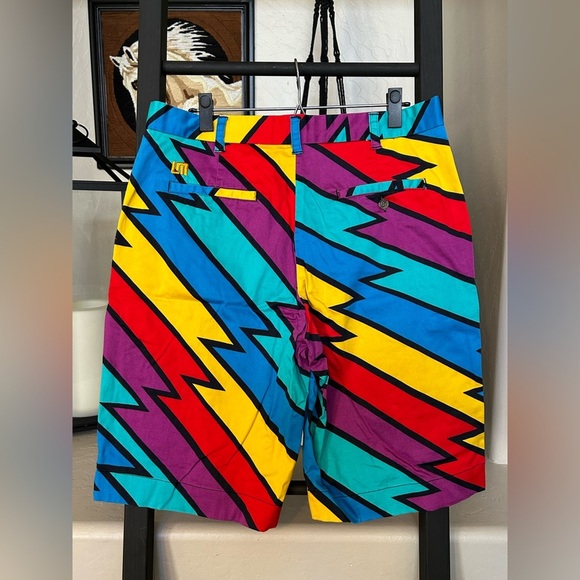 Men’s Loudmouth Captain Thunderbolt Golf Chino Shorts Size 34 - Picture 2 of 6